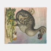 Wild Natuur DoDo Bird Fleece Deken (Voorkant (Horizontaal))