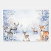 Wild natuur Wrapping Paper Flat Sheet Set van 3 (Voorkant 3)