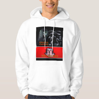 WILD NATUUR - zwart SNAKE design collectie Hoodie