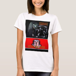 WILD NATUUR - zwart SNAKE design collectie T-shirt
