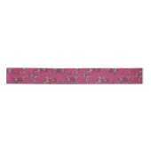 Wild Oerwoud Leopard Patterned Pink Lint (Voorkant)
