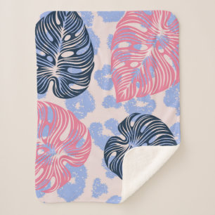 Wild oerwoud naadloos patroon, achtergrond met han sherpa deken