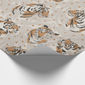 wild oerwoud tijger safari verpakkingspapier cadeaupapier (Hoek)