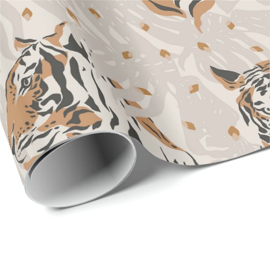 wild oerwoud tijger safari verpakkingspapier cadeaupapier (Rol Hoek)
