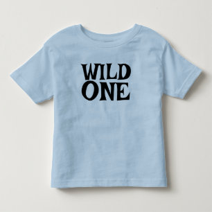 WILD ONE 1E VERJAARDAG BABY BLAUWE T-SHIRT
