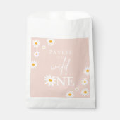 Wild One 1e verjaardag Bohemian Retro Daisy Bedankzakje (Voorkant)