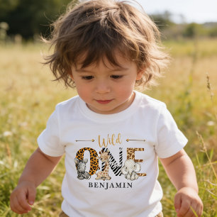 Wild One 1e Verjaardag Jungle Baby T-Shirt