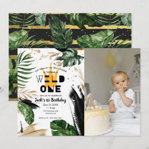 Wild One 1e Verjaardag Koning van Dingen Kroon Kaart