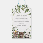 Wild One 1e verjaardag party bedankt Cadeaulabel (Voorkant)