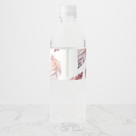 Wild One 1e verjaardagsfeestje Waterfles Etiket (Achterkant)