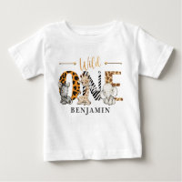 Wild One 1er anniversaire Jungle Baby T-shirt