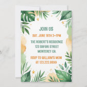 Wild One 1st Birthday Invitation Card -  (Dos)