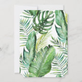 Wild One 1st Birthday Oerwoud Safari Uitnodiging (Achterkant)