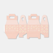 Wild One 1st Birthday Party Boho Peach Daisy Bedankdoosjes (Uitgevouwen)