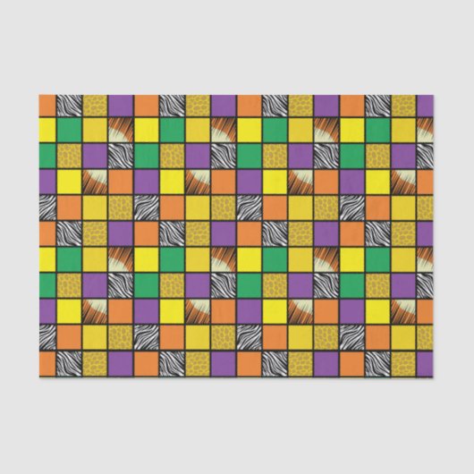 Wild One 1st Birthday Party Safari Tissuepapier (Voorkant)