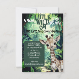 Wild One Adventure: Baby shower met safari-thema Kaart