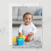 Wild One Afrikaanse Savanne Kinderverjaardagsfeest Kaart (Achterkant)