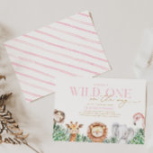 Wild One Animals Baby Shower Uitnodigingen