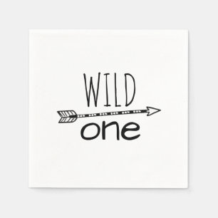 Wild One Arrow Eerste Verjaardag Papier Servet