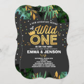 Wild One Baby shower Invitation Vente-averse (Devant / Derrière)