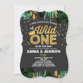 Wild One Baby shower Invitation Vente-averse (Devant)