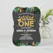 Wild One Baby shower Invitation Vente-averse (Debout devant)