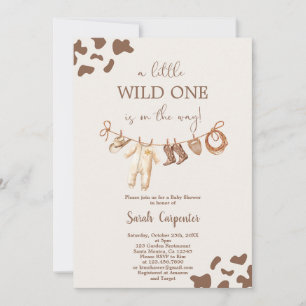 Wild One Baby Shower Jongen Kaart
