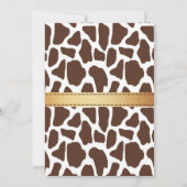 Wild One Baby shower Kaart (Achterkant)