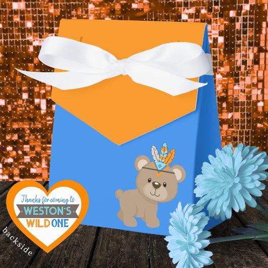 Wild One Bear Blue & Orange Treat Ballotins