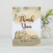 Wild One Bears Baby shower de bois Merci (Debout devant)