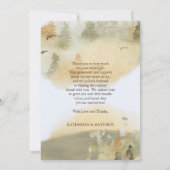 Wild One Bears Baby shower de bois Merci (Dos)