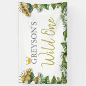 Wild One Birthday Banner - First Birthday Decor (Verticaal)
