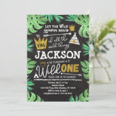 Wild ONE Birthday Invitation Garçon Wild Thèmes 1s (Debout devant)