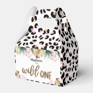 Wild One Birthday Leopard Print Wild Oerwoud Party Bedankdoosjes