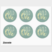 Wild One Birthday Sticker (Vel)
