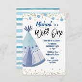 Wild One Birthday Uitnodiging (Voorkant / Achterkant)