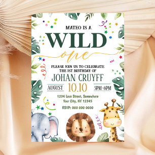 Wild One Birthday Uitnodiging