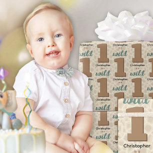 Wild One Birthday Wrapping Paper Cadeaupapier