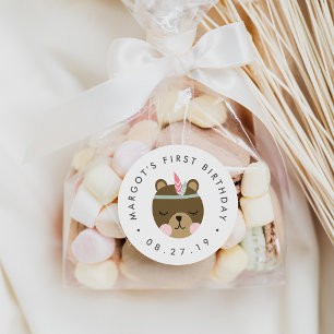 Wild One   Boho Beer First Birthday Stickers