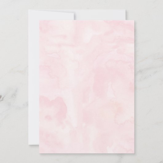 Wild One Boho Floral Pink Gold Birthday Kaart (Achterkant)