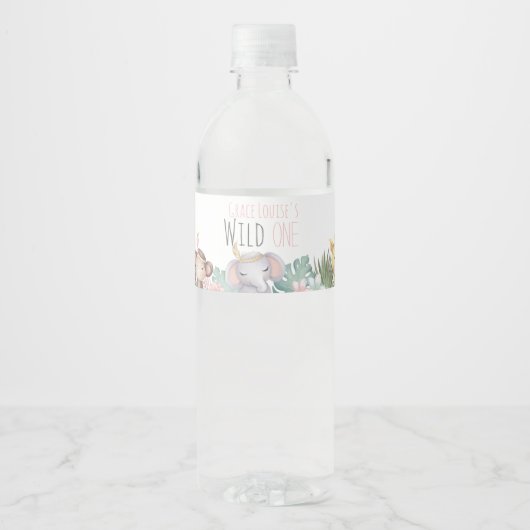 Wild One Boho Safari 1er anniversaire Étiquette bo (Devant)