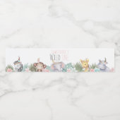 Wild One Boho Safari 1er anniversaire Étiquette bo (Étiquettes simples)