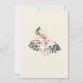 Wild One Boho Woodland First Birthday Kaart (Achterkant)