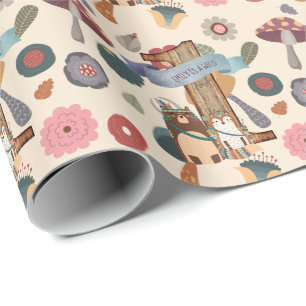 Wild One Bosdieren Feestversiering Aanpasbaar Cadeaupapier