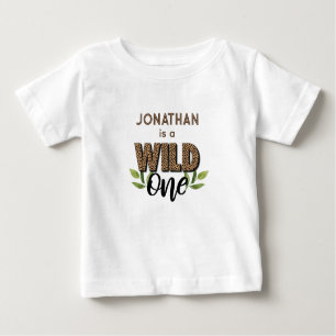Wild One Boy 1e Verjaardag Baby T-shirt