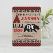 Wild one boy 1er premier anniversaire invitation k (Debout devant)