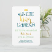 Wild One Boy Baby shower Invitation Kaart (Staand voorkant)