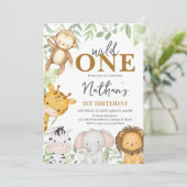 Wild One Boy Verjaardag Kaart (Staand voorkant)
