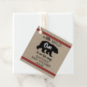 Wild One Boys Baby shower Bedankjes Labels (In situ)