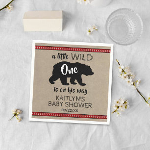 Wild One Boys Baby shower Servet